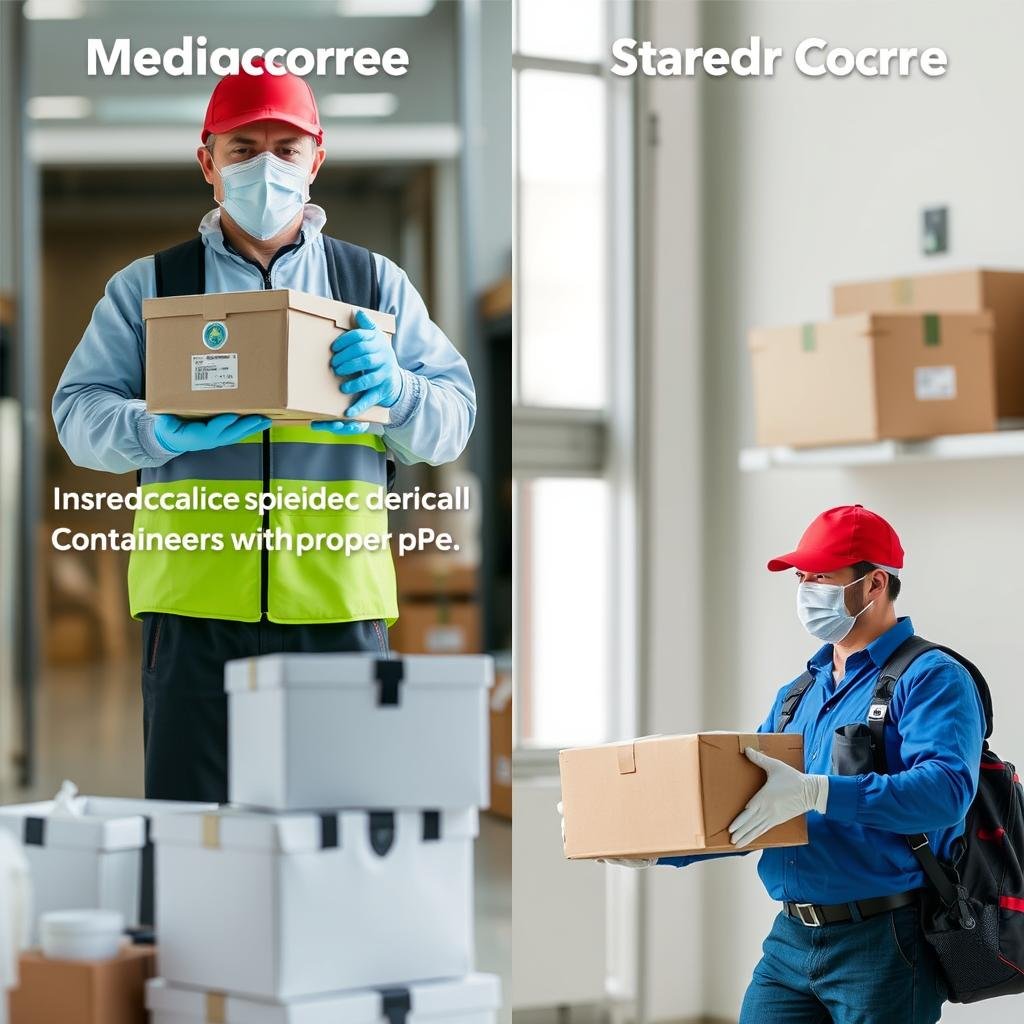 Comparison between medical courier and standard courier